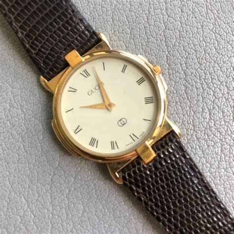 18 carrot gold gucci watch|Gucci 18k Gold Watch .